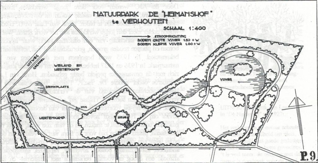 Plattegrond heemtuin 1932